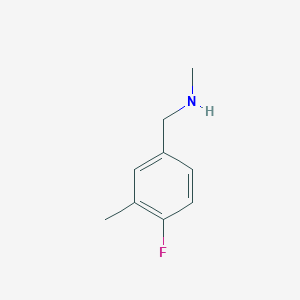 molecular formula C9H12FN B1629930 1-(4-Fluoro-3-methylphenyl)-N-methylmethanamine CAS No. 381236-52-8