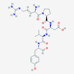 molecular formula C29H42N8O8 B162994 Cyclo(arginyl-prolyl-aspartyl-valyl-tyrosyl) CAS No. 135680-82-9