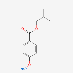 molecular formula C11H13NaO3 B1629949 Sodium isobutyl 4-oxidobenzoate CAS No. 84930-15-4