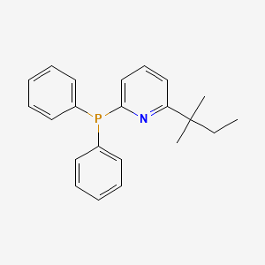 molecular formula C22H24NP B1629951 2-(1,1-二甲基丙基)-6-(二苯基膦基)吡啶 CAS No. 947315-18-6