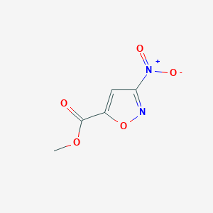 molecular formula C5H4N2O5 B1629952 Methyl 3-nitroisoxazole-5-carboxylate CAS No. 40995-06-0