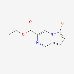 molecular formula C10H9BrN2O2 B1629959 Ethyl 6-bromopyrrolo[1,2-a]pyrazine-3-carboxylate CAS No. 588720-62-1