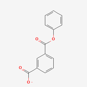 molecular formula C14H9O4- B1629961 3-(Phenoxycarbonyl)benzoate CAS No. 37970-35-7