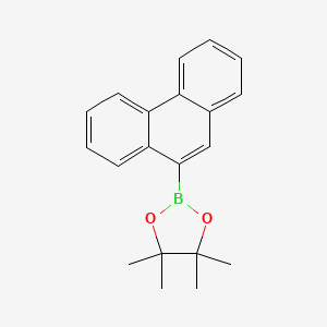 molecular formula C20H21BO2 B1629981 4,4,5,5-Tetramethyl-2-(phenanthren-9-YL)-1,3,2-dioxaborolane CAS No. 68572-88-3