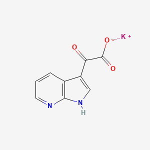 molecular formula C9H5KN2O3 B1629989 Alfa-oxo-1H-pyrrolo-[2,3B]pyridine-3-acetic acid monopotassium salt CAS No. 357263-59-3