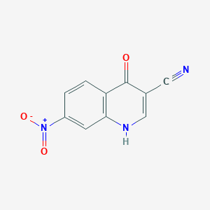 molecular formula C10H5N3O3 B1629994 7-Nitro-4-oxo-1,4-dihydroquinoline-3-carbonitrile CAS No. 364794-10-5