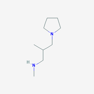 molecular formula C9H20N2 B1629995 N,2-Dimethyl-3-(pyrrolidin-1-yl)propan-1-amine CAS No. 938458-84-5