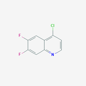 molecular formula C9H4ClF2N B1630000 4-Chloro-6,7-difluoroquinoline CAS No. 863785-94-8