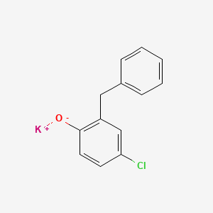 molecular formula C13H10ClKO B1630033 Potassium 2-benzyl-4-chlorophenate CAS No. 35471-49-9