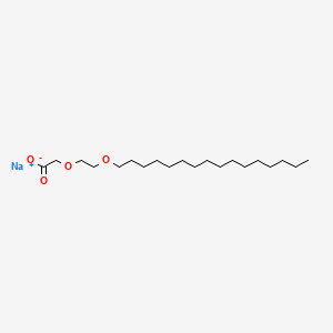 molecular formula C20H39NaO4 B1630034 Poly(oxy-1,2-ethanediyl), alpha-(carboxymethyl)-omega-(hexadecyloxy)-, sodium salt CAS No. 33939-65-0