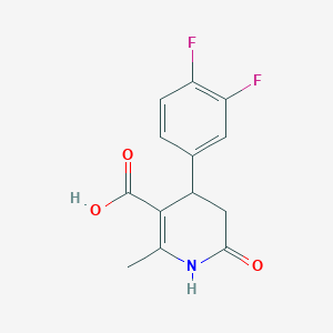 molecular formula C13H11F2NO3 B1630049 4-(3,4-Difluorophenyl)-1,4,5,6-tetrahydro-2-methyl-6-oxo-3-pyridinecarboxylic acid CAS No. 265985-98-6