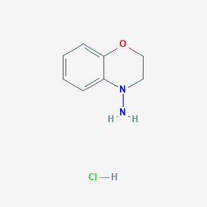 molecular formula C8H11ClN2O B1630053 2H-benzo[b][1,4]oxazin-4(3H)-amine hydrochloride CAS No. 51512-01-7