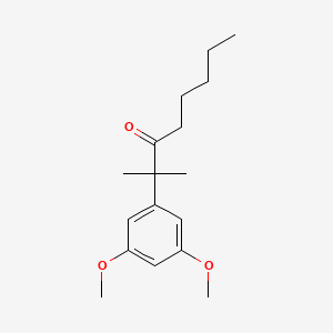 molecular formula C17H26O3 B1630059 2-(3,5-Dimethoxy-phenyl)-2-methyl-octan-3-one CAS No. 55048-08-3
