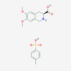molecular formula C19H23NO7S B1630061 (3S)-6,7-dimethoxy-1,2,3,4-tetrahydroisoquinoline-3-carboxylic acid;4-methylbenzenesulfonic acid CAS No. 312623-76-0