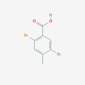 molecular formula C8H6Br2O2 B1630068 2,5-二溴-4-甲基苯甲酸 CAS No. 20871-01-6