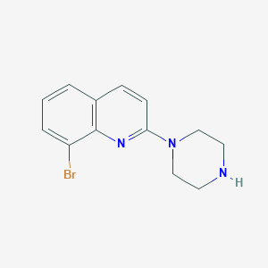 molecular formula C13H14BrN3 B1630093 8-Bromo-2-(piperazin-1-yl)quinoline CAS No. 348133-70-0