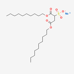 molecular formula C24H45NaO7S B1630098 Butanedioic acid, sulfo-, 1,4-didecyl ester, sodium salt CAS No. 23524-64-3