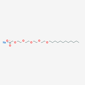 molecular formula C22H43NaO7 B1630099 Sodium 2-(dodecyloxytetraethenoxy)acetate CAS No. 38975-03-0