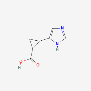 B1630123 2-(1H-Imidazol-5-yl)cyclopropane-1-carboxylic acid CAS No. 741998-06-1