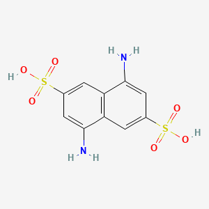 molecular formula C10H10N2O6S2 B1630141 4,8-Diaminonaphthalene-2,6-disulfonic acid CAS No. 6362-06-7