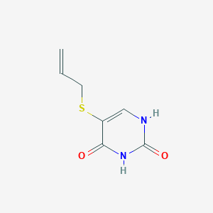 molecular formula C7H8N2O2S B1630151 5-(2-Ppropenylthio)-2,4(1H,3H)-pyrimidinedione CAS No. 73236-43-8