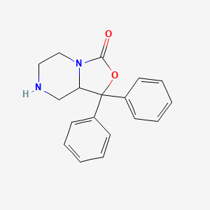 molecular formula C18H18N2O2 B1630165 1,1-二苯基四氢-1H-噁唑并[3,4-a]吡嗪-3(5H)-酮 CAS No. 847555-93-5