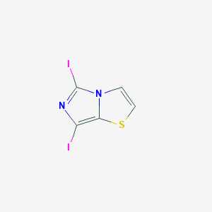 molecular formula C5H2I2N2S B1630182 5,7-Diiodoimidazo[5,1-B]thiazole CAS No. 208722-50-3