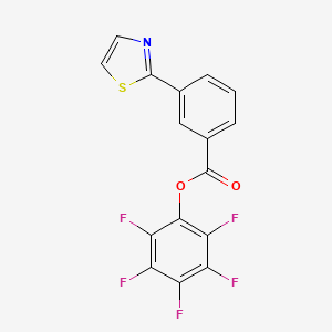 molecular formula C16H6F5NO2S B1630187 Pentafluorophenyl 3-(1,3-thiazol-2-yl)benzoate CAS No. 926921-55-3
