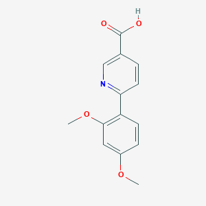 molecular formula C14H13NO4 B1630204 6-(2,4-Dimethoxyphenyl)pyridine-3-carboxylic acid CAS No. 733776-45-9