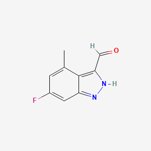 molecular formula C9H7FN2O B1630206 6-fluoro-4-methyl-2H-indazole-3-carbaldehyde CAS No. 885521-09-5