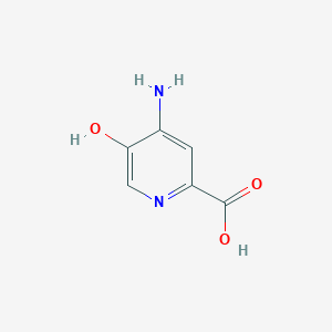 molecular formula C6H6N2O3 B1630216 4-Amino-5-hydroxypyridine-2-carboxylic acid CAS No. 478169-54-9