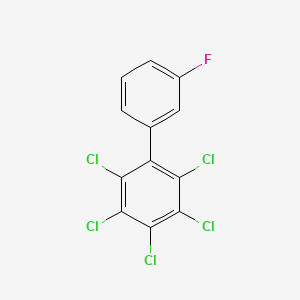 molecular formula C12H4Cl5F B1630231 2,3,4,5,6-Pentachloro-3'-fluoro-1,1'-biphenyl CAS No. 29779-02-0