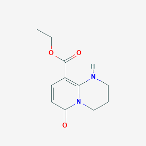 B1630246 ethyl 6-oxo-2,3,4,6-tetrahydro-1H-pyrido[1,2-a]pyrimidine-9-carboxylate CAS No. 1020253-86-4