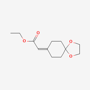 B1630256 Ethyl 2-(1,4-dioxaspiro[4.5]decan-8-ylidene)acetate CAS No. 51656-91-8