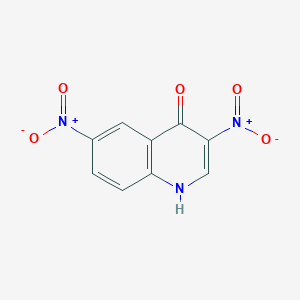 molecular formula C9H5N3O5 B1630300 3,6-二硝基-4-羟基喹啉 CAS No. 874499-33-9