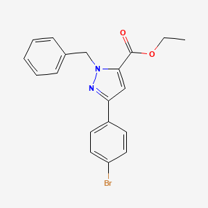 molecular formula C19H17BrN2O2 B1630308 Ethyl 1-Benzyl-3-(4-bromophenyl)-1H-pyrazole-5-carboxylate CAS No. 948293-14-9