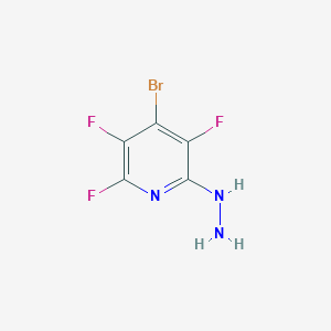 molecular formula C5H3BrF3N3 B1630309 4-溴-2,3,5-三氟-6-肼基吡啶 CAS No. 65717-66-0