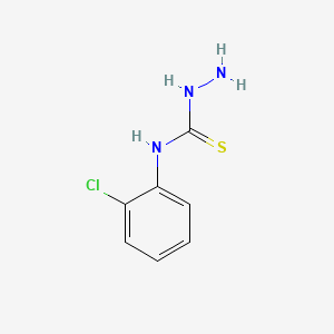 molecular formula C7H8ClN3S B1630325 4-(2-氯苯基)-3-硫脲半氨基甲胂 CAS No. 42135-75-1