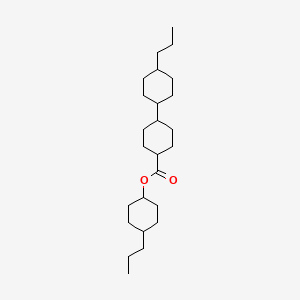 molecular formula C25H44O2 B1630326 4-丙基环己基[反[反(反)]]-4'-丙基[1,1'-联环己基]-4-羧酸酯 CAS No. 83242-83-5