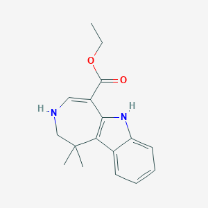 B1630333 Azepino[4,5-b]indole-5-carboxylic acid, 1,2,3,6-tetrahydro-1,1-dimethyl-, ethyl ester CAS No. 629662-20-0