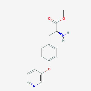 B1630339 (S)-Methyl 2-amino-3-(4-(pyridin-3-yloxy)phenyl)propanoate CAS No. 1137013-14-9