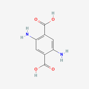 molecular formula C8H8N2O4 B1630355 2,5-二氨基对苯二甲酸 CAS No. 945-30-2