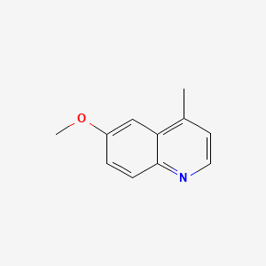 molecular formula C11H11NO B1630382 6-Methoxy-4-methylquinoline CAS No. 41037-26-7