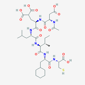 B1630413 AC-Asp-D-gla-leu-ile-beta-cyclohexyl-ala-cys-OH CAS No. 208940-40-3