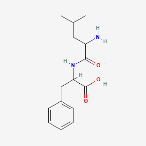 molecular formula C15H22N2O3 B1630416 DL-Leucyl-DL-phenylalanine CAS No. 3303-30-8