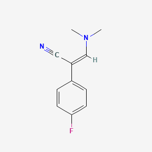 molecular formula C11H11FN2 B1630421 3-(二甲氨基)-2-(4-氟苯基)丙烯腈 CAS No. 320416-88-4