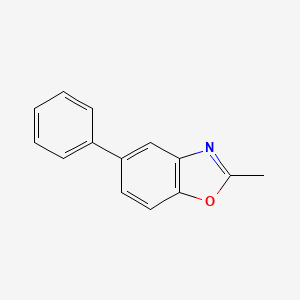 molecular formula C14H11NO B1630436 2-甲基-5-苯基苯并噁唑 CAS No. 61931-68-8