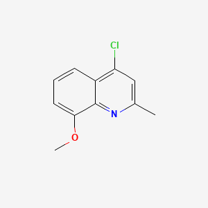 molecular formula C11H10ClNO B1630563 4-氯-8-甲氧基-2-甲基喹啉 CAS No. 64951-58-2