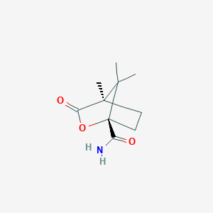 molecular formula C10H15NO3 B1630565 (1S)-(-)-Camphanic acid amide CAS No. 54200-37-2