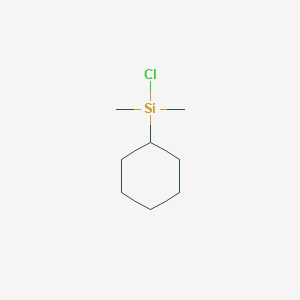 molecular formula C8H17ClSi B1630624 氯环己基二甲基硅烷 CAS No. 71864-47-6